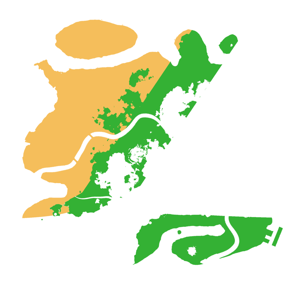 Biome Rust Map: Procedural Map, Size: 3000, Seed: 27135