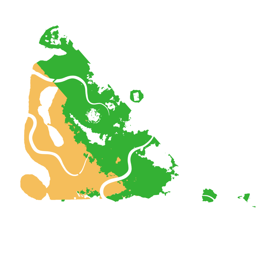 Biome Rust Map: Procedural Map, Size: 3500, Seed: 434098699