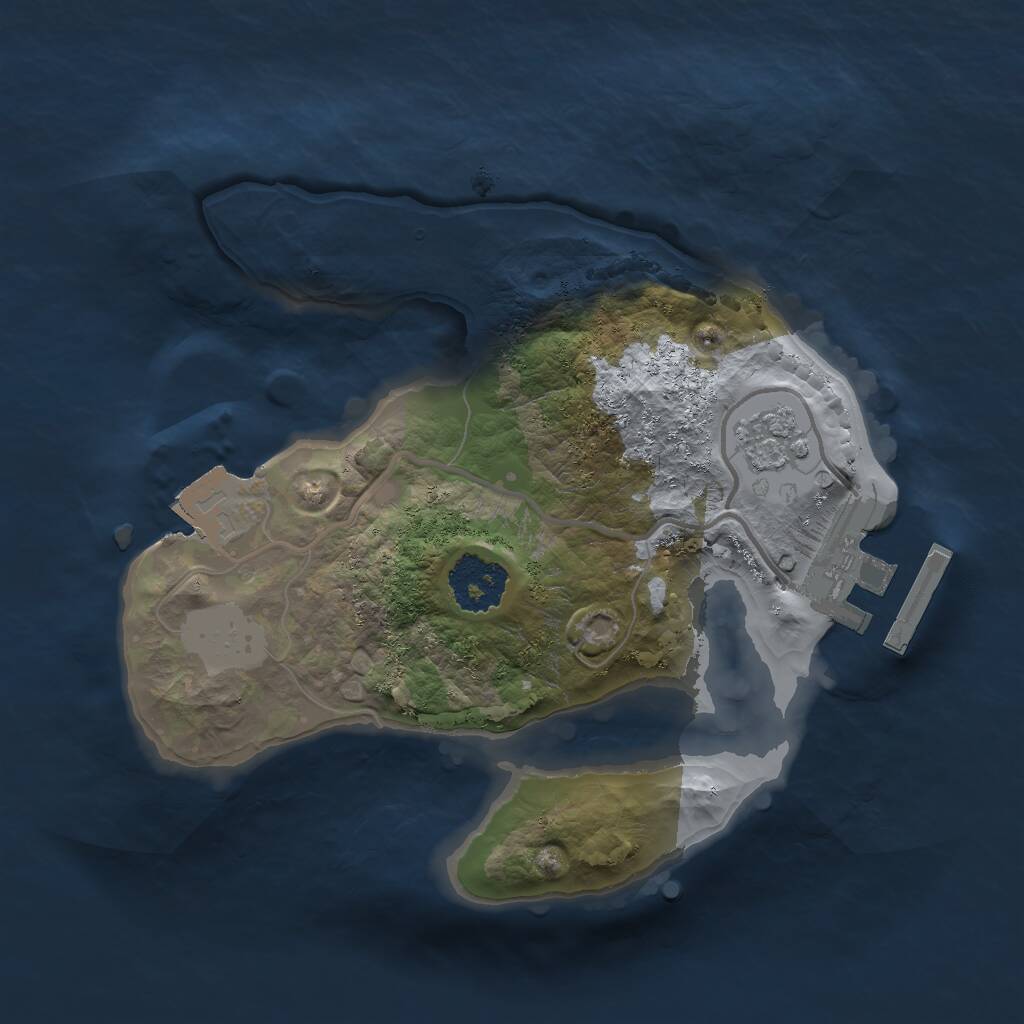 Rust Map: Procedural Map, Size: 1800, Seed: 2019644029, 3 Monuments