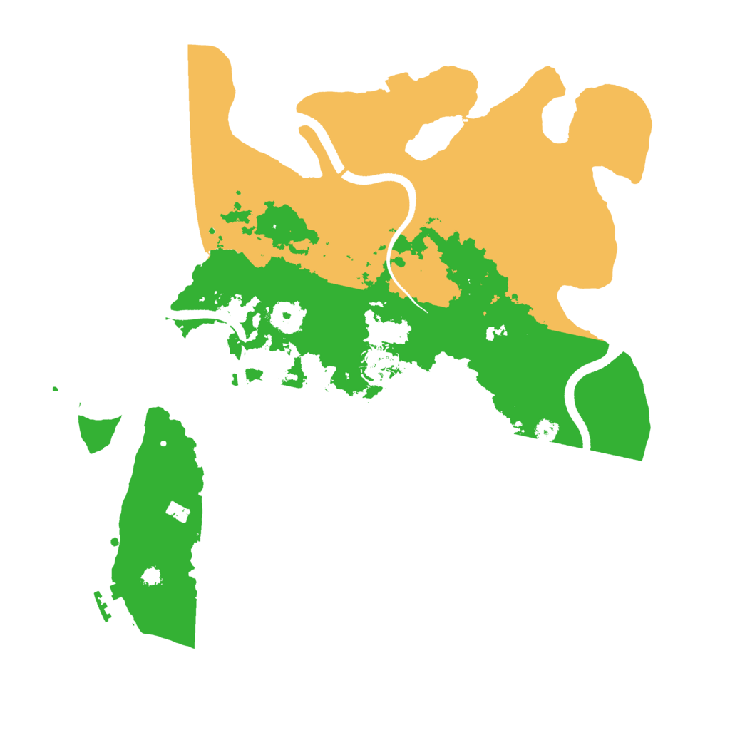 Biome Rust Map: Procedural Map, Size: 3500, Seed: 407127134