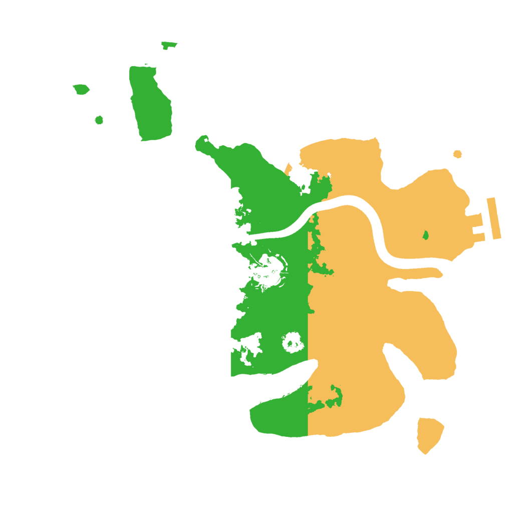 Biome Rust Map: Procedural Map, Size: 2500, Seed: 2144582497