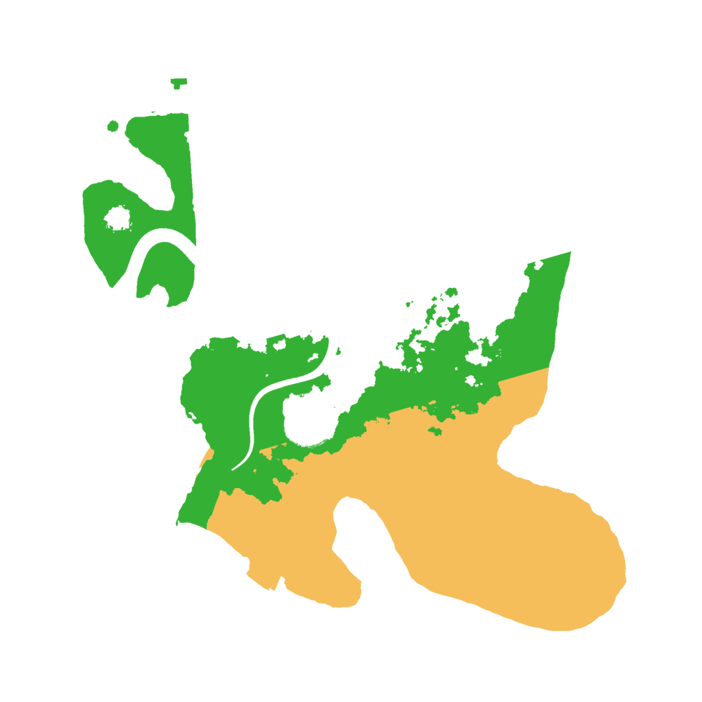 Biome Rust Map: Procedural Map, Size: 2500, Seed: 77795