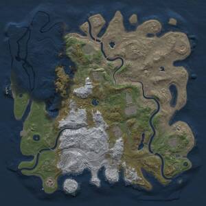 Thumbnail Rust Map: Procedural Map, Size: 4500, Seed: 664037150, 17 Monuments