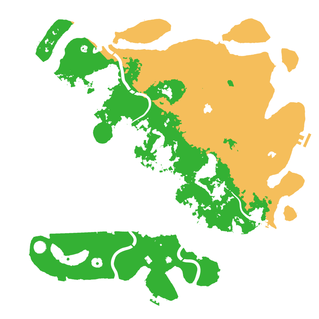 Biome Rust Map: Procedural Map, Size: 4500, Seed: 2037220196