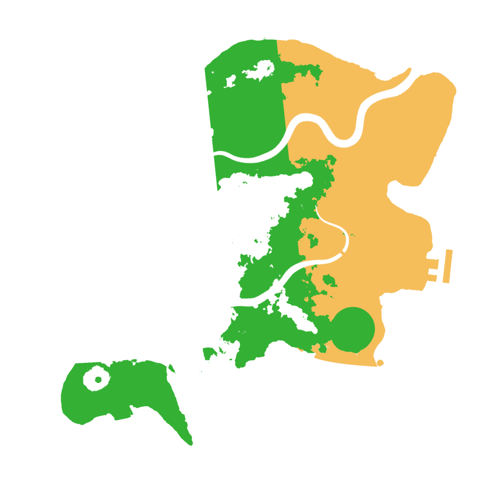 Biome Rust Map: Procedural Map, Size: 3000, Seed: 1130