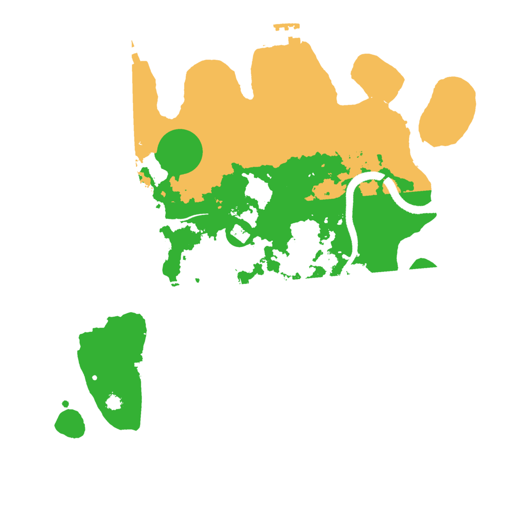 Biome Rust Map: Procedural Map, Size: 3000, Seed: 659874