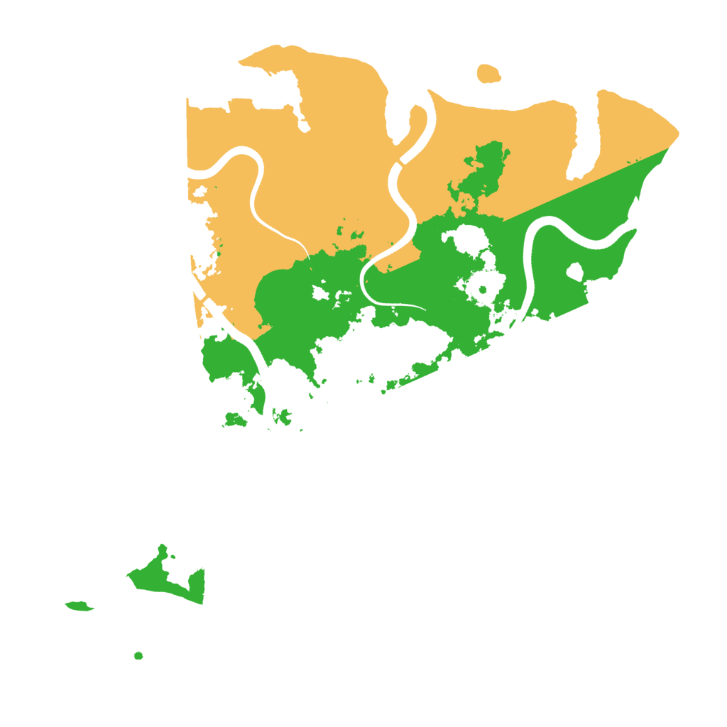 Biome Rust Map: Procedural Map, Size: 3500, Seed: 1754482551