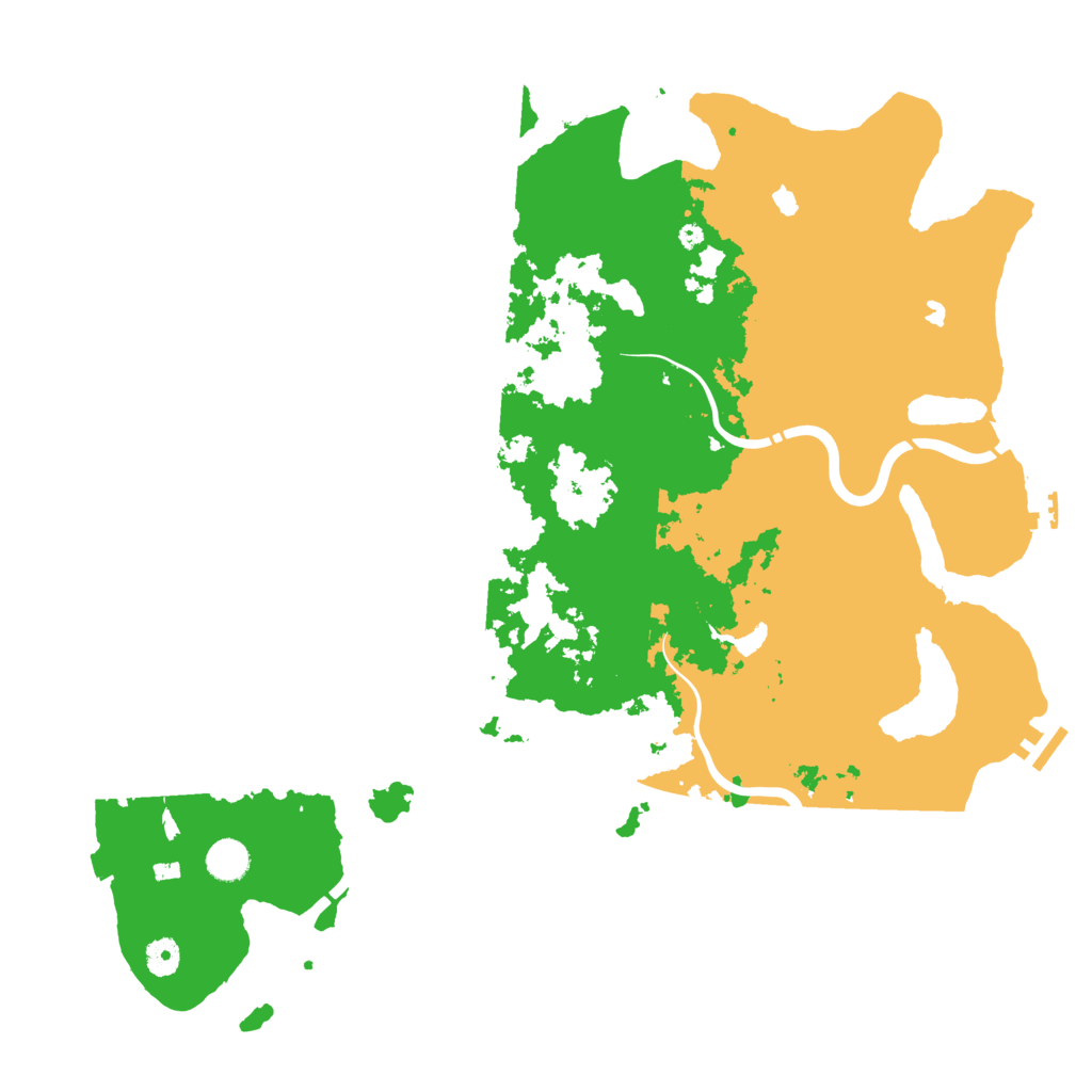 Biome Rust Map: Procedural Map, Size: 4500, Seed: 53512