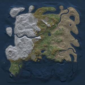 Thumbnail Rust Map: Procedural Map, Size: 4250, Seed: 548711852, 14 Monuments