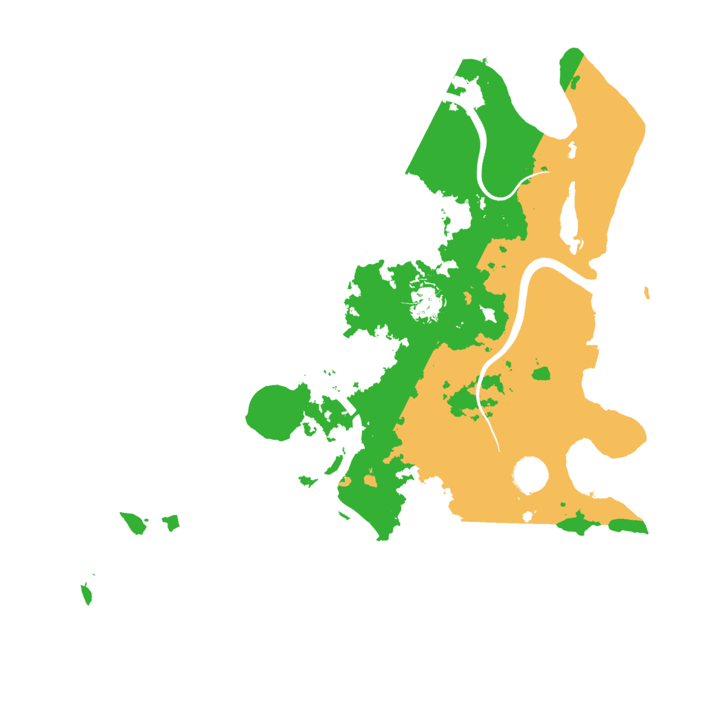 Biome Rust Map: Procedural Map, Size: 3500, Seed: 346734066