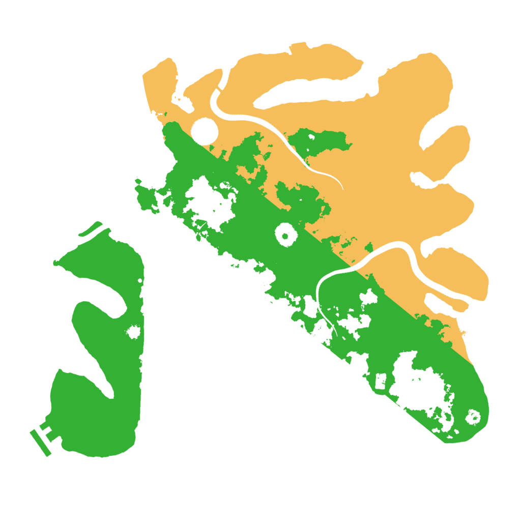 Biome Rust Map: Procedural Map, Size: 3500, Seed: 1702967764