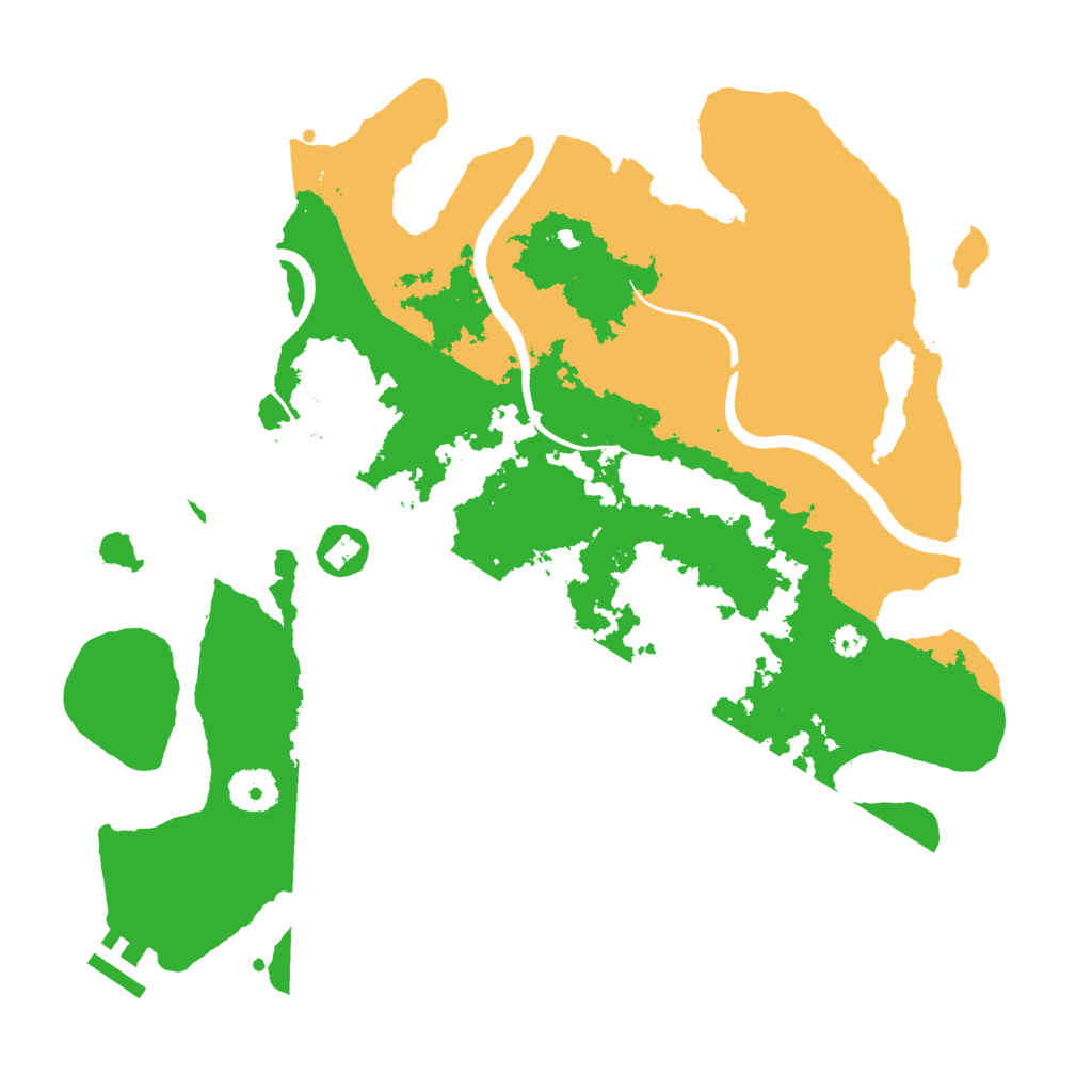 Biome Rust Map: Procedural Map, Size: 3500, Seed: 417023867