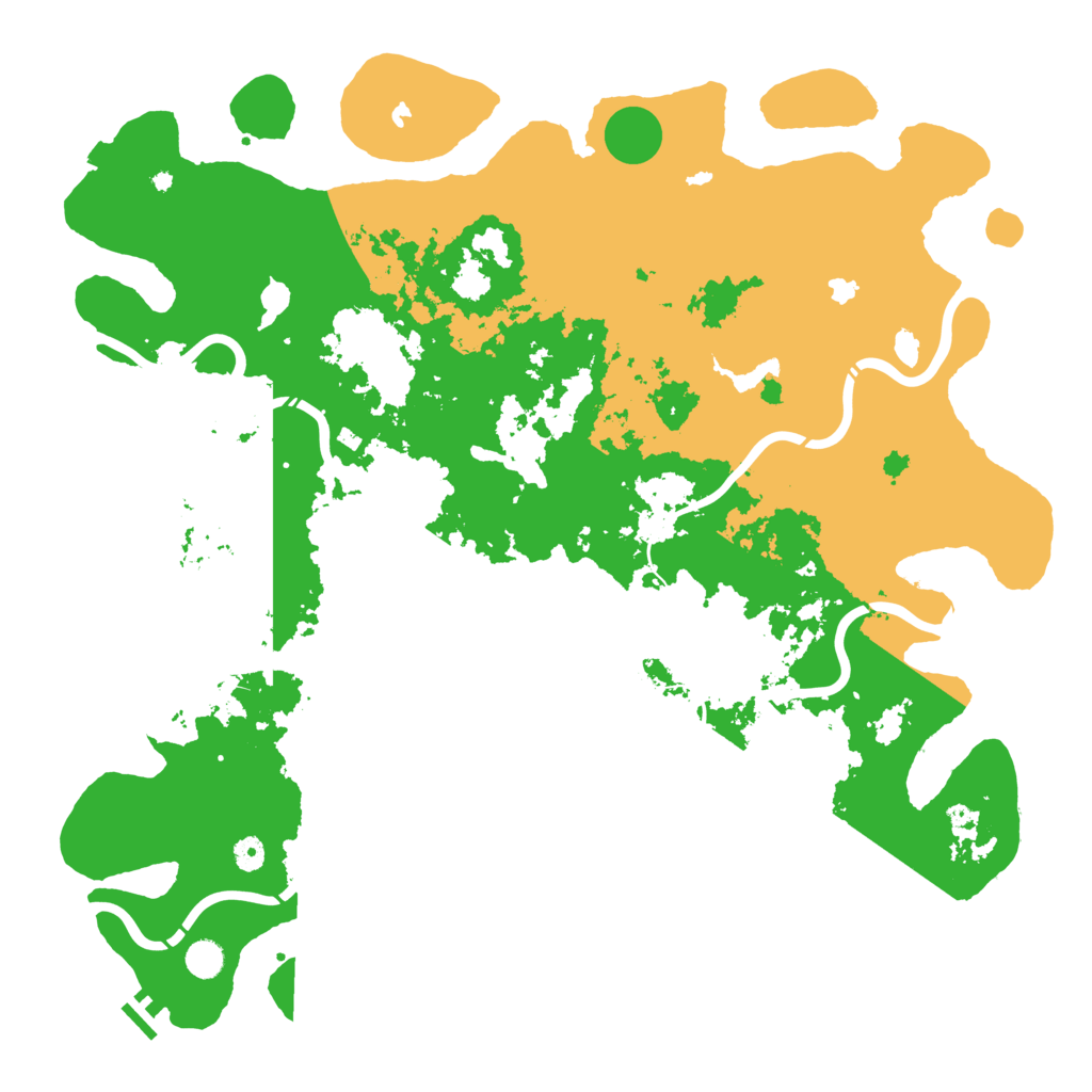 Biome Rust Map: Procedural Map, Size: 5000, Seed: 35476
