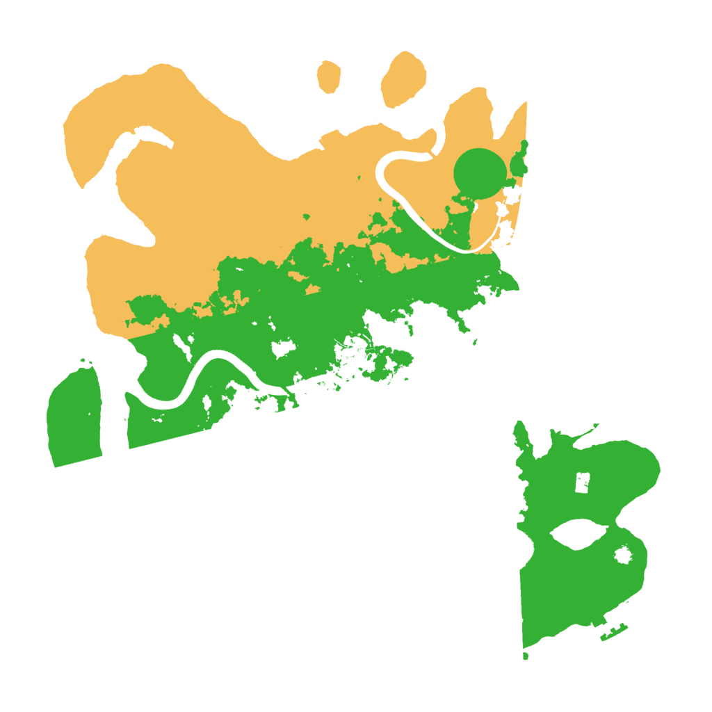 Biome Rust Map: Procedural Map, Size: 3700, Seed: 564519979