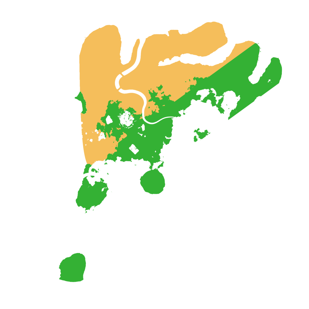 Biome Rust Map: Procedural Map, Size: 3500, Seed: 319190