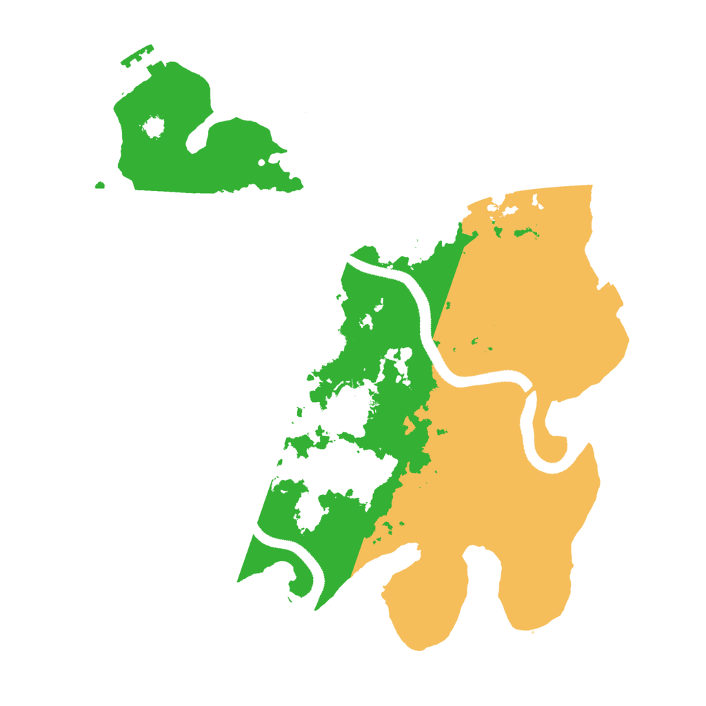 Biome Rust Map: Procedural Map, Size: 3000, Seed: 43044
