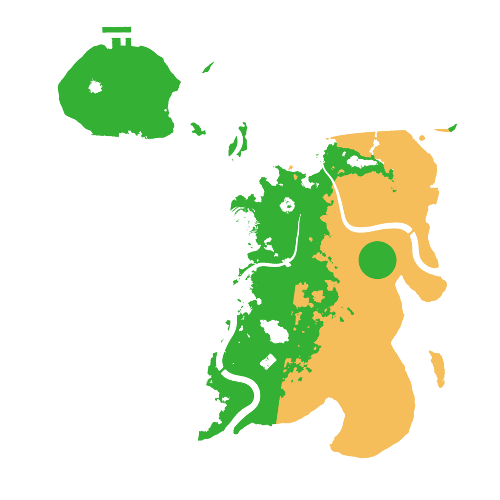Biome Rust Map: Procedural Map, Size: 3500, Seed: 4123341
