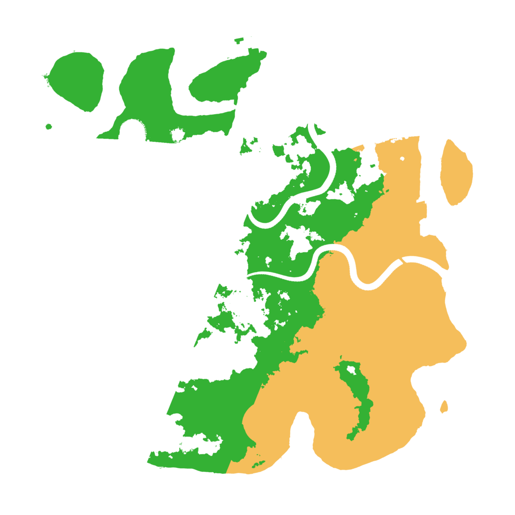Biome Rust Map: Procedural Map, Size: 3500, Seed: 895634281