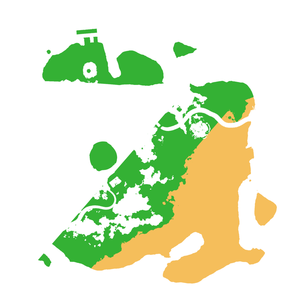 Biome Rust Map: Procedural Map, Size: 3000, Seed: 1801377