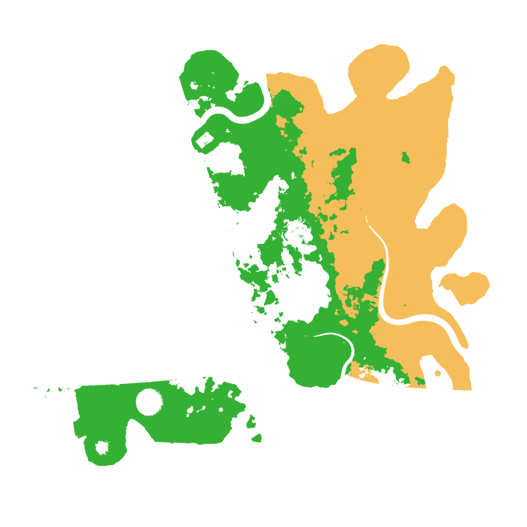 Biome Rust Map: Procedural Map, Size: 3500, Seed: 770821316