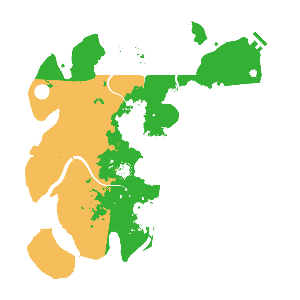 Biome Rust Map: Procedural Map, Size: 3500, Seed: 1895790398