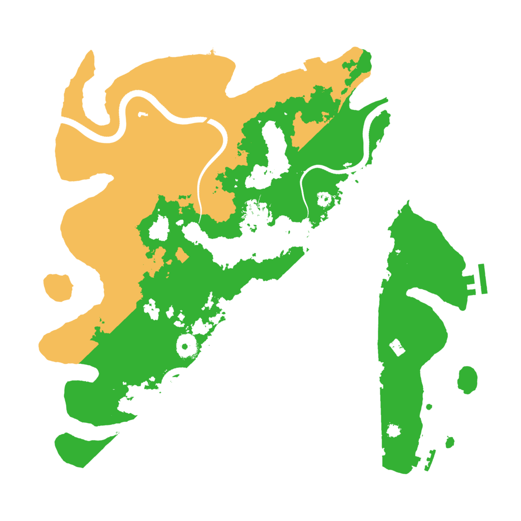 Biome Rust Map: Procedural Map, Size: 3500, Seed: 1583173317