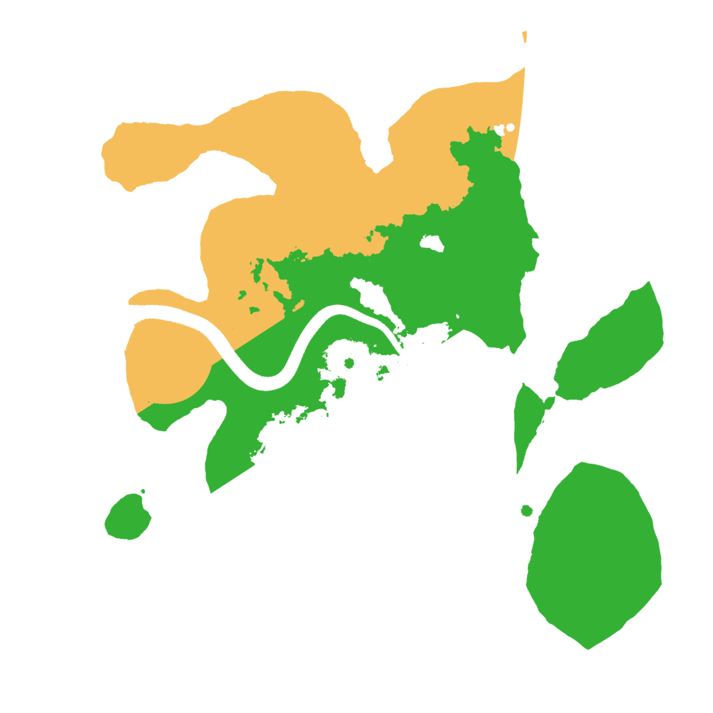 Biome Rust Map: Procedural Map, Size: 2500, Seed: 1235610486