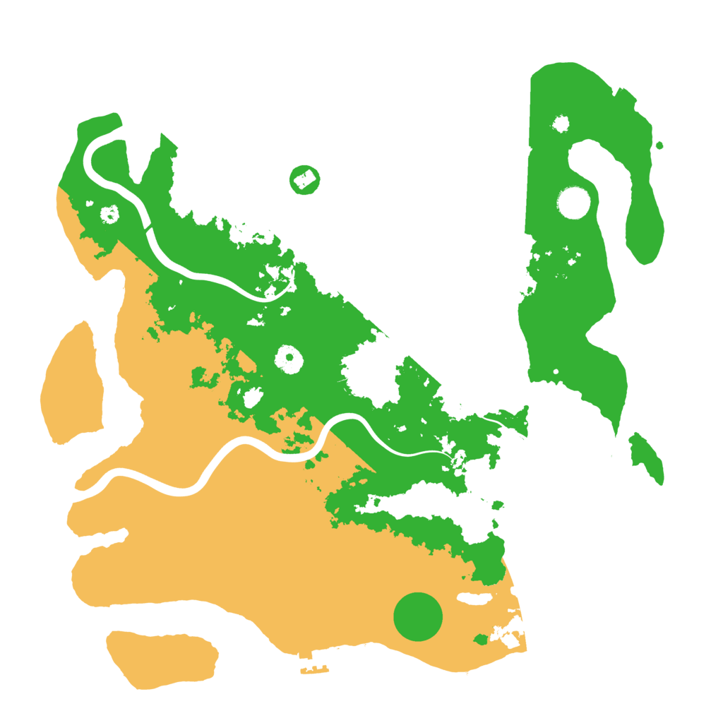Biome Rust Map: Procedural Map, Size: 3890, Seed: 220919520