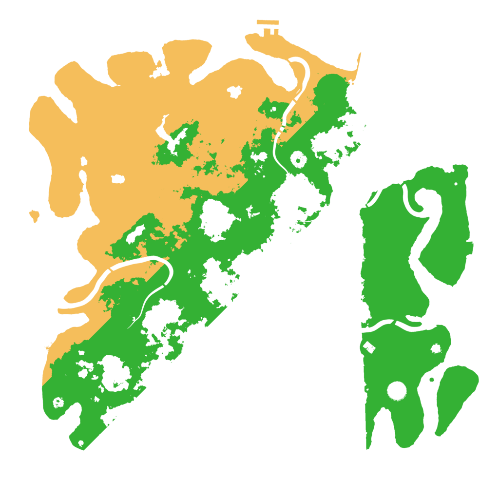 Biome Rust Map: Procedural Map, Size: 4600, Seed: 661248719