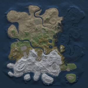 Thumbnail Rust Map: Procedural Map, Size: 3800, Seed: 296018113, 14 Monuments