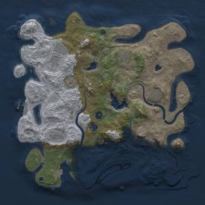 Thumbnail Rust Map: Procedural Map, Size: 4000, Seed: 839671481, 11 Monuments