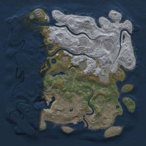 Thumbnail Rust Map: Procedural Map, Size: 4250, Seed: 65122821, 14 Monuments