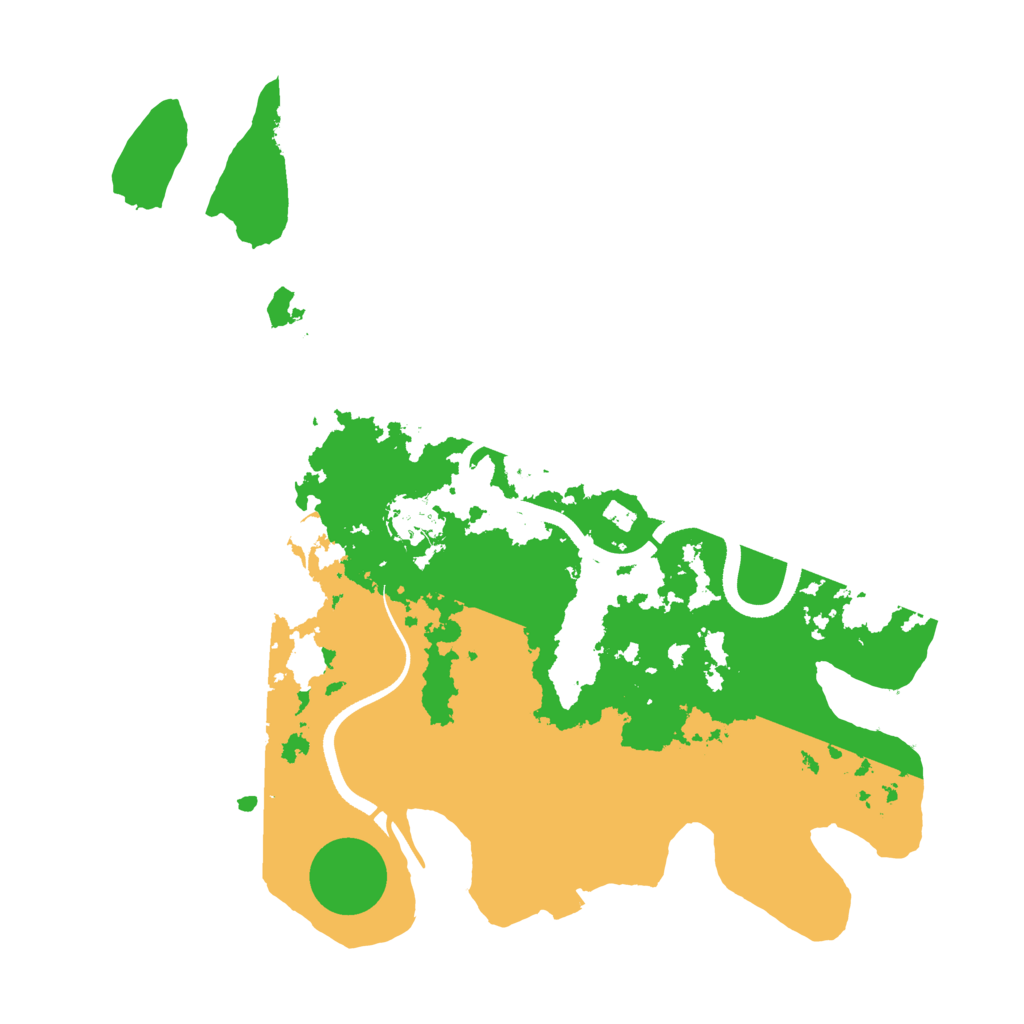 Biome Rust Map: Procedural Map, Size: 3500, Seed: 52368241