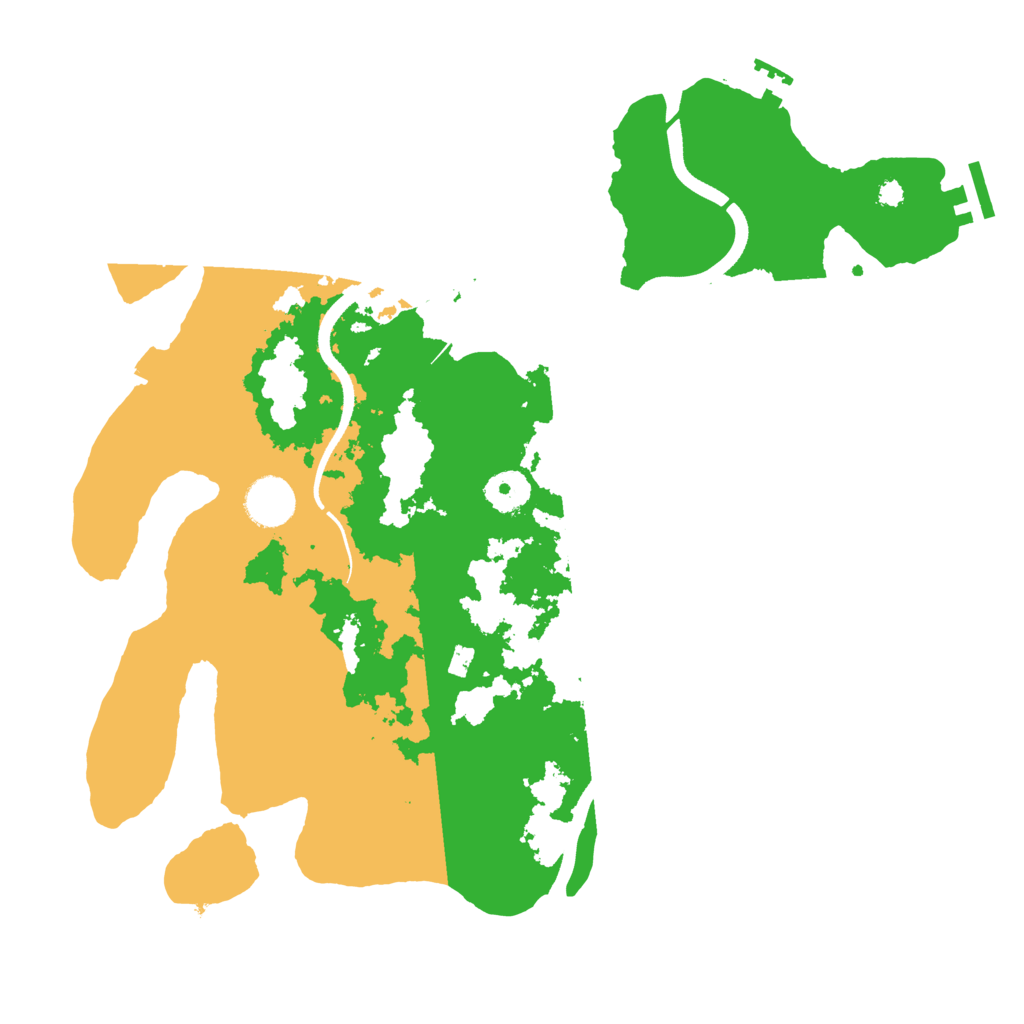 Biome Rust Map: Procedural Map, Size: 3600, Seed: 22525