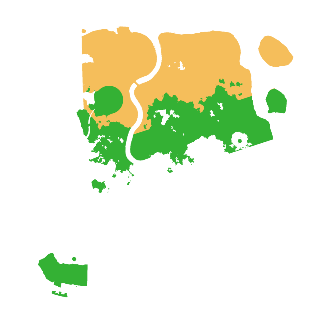 Biome Rust Map: Procedural Map, Size: 3000, Seed: 838530688