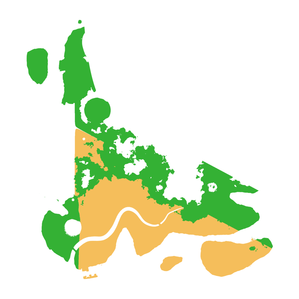 Biome Rust Map: Procedural Map, Size: 3200, Seed: 601392246