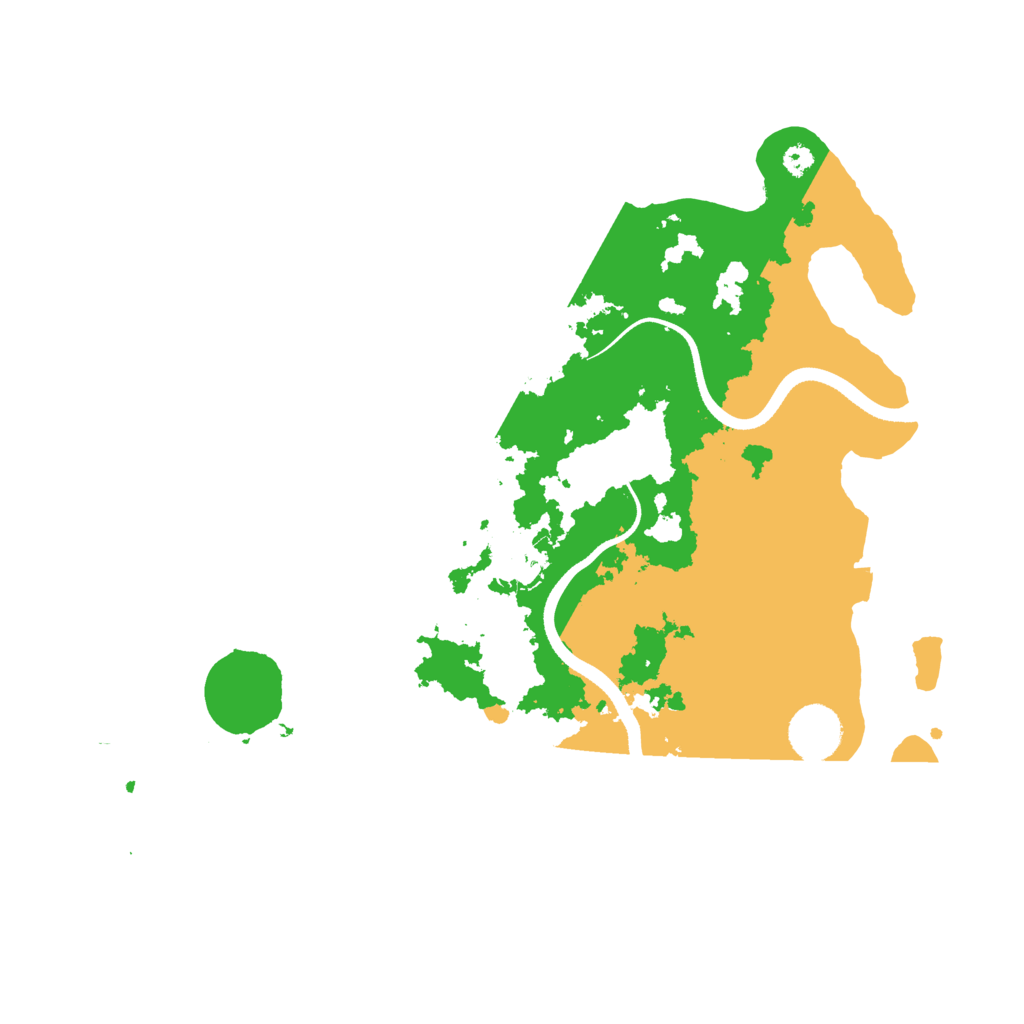 Biome Rust Map: Procedural Map, Size: 3500, Seed: 480609695