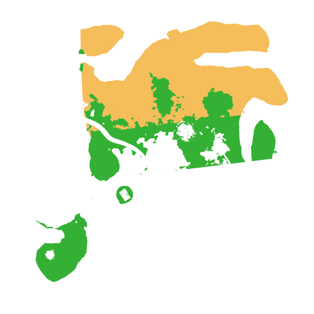 Biome Rust Map: Procedural Map, Size: 3000, Seed: 1193508194