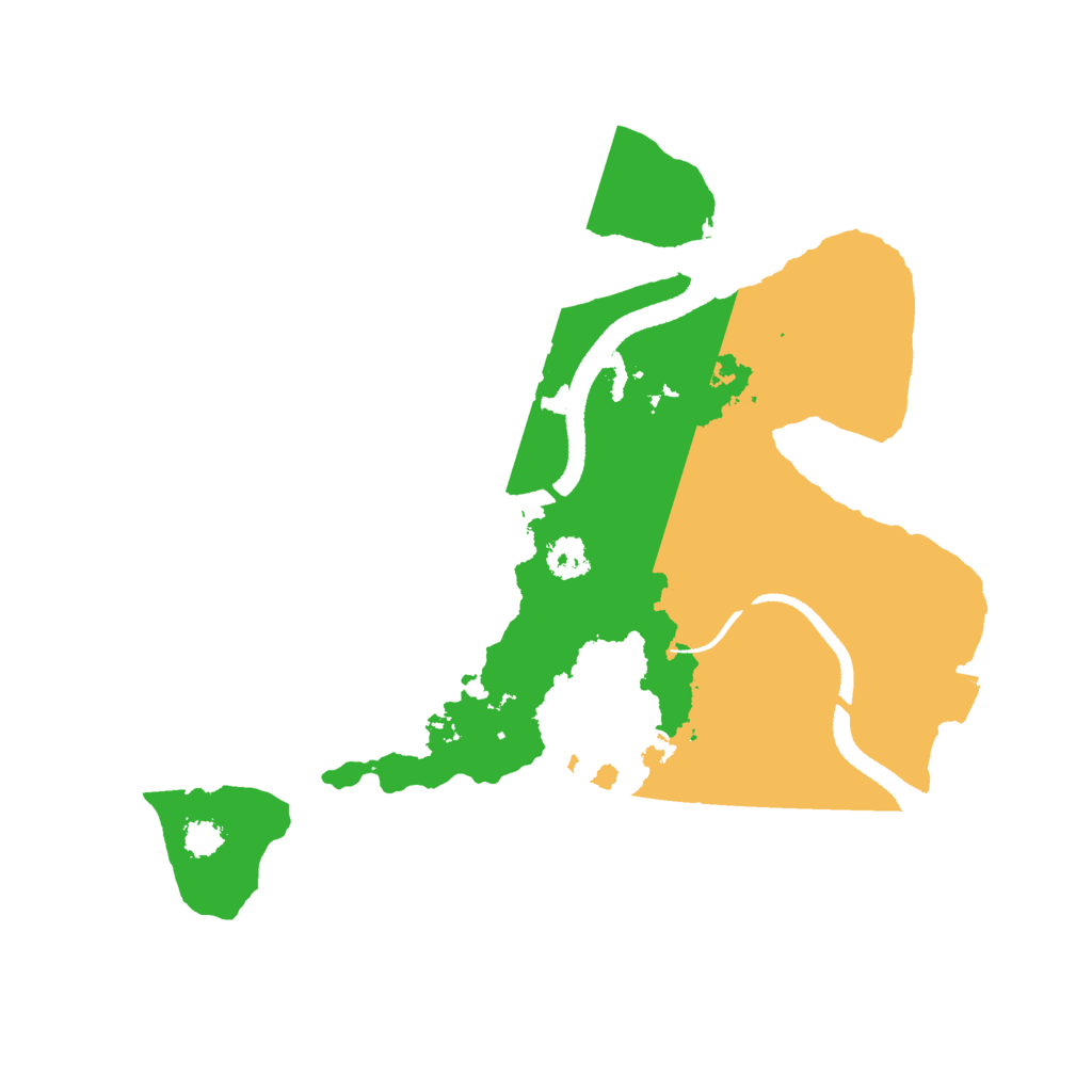 Biome Rust Map: Procedural Map, Size: 2600, Seed: 47428