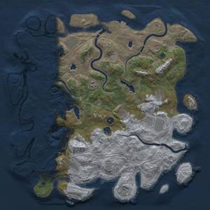 Thumbnail Rust Map: Procedural Map, Size: 4500, Seed: 274542038, 15 Monuments