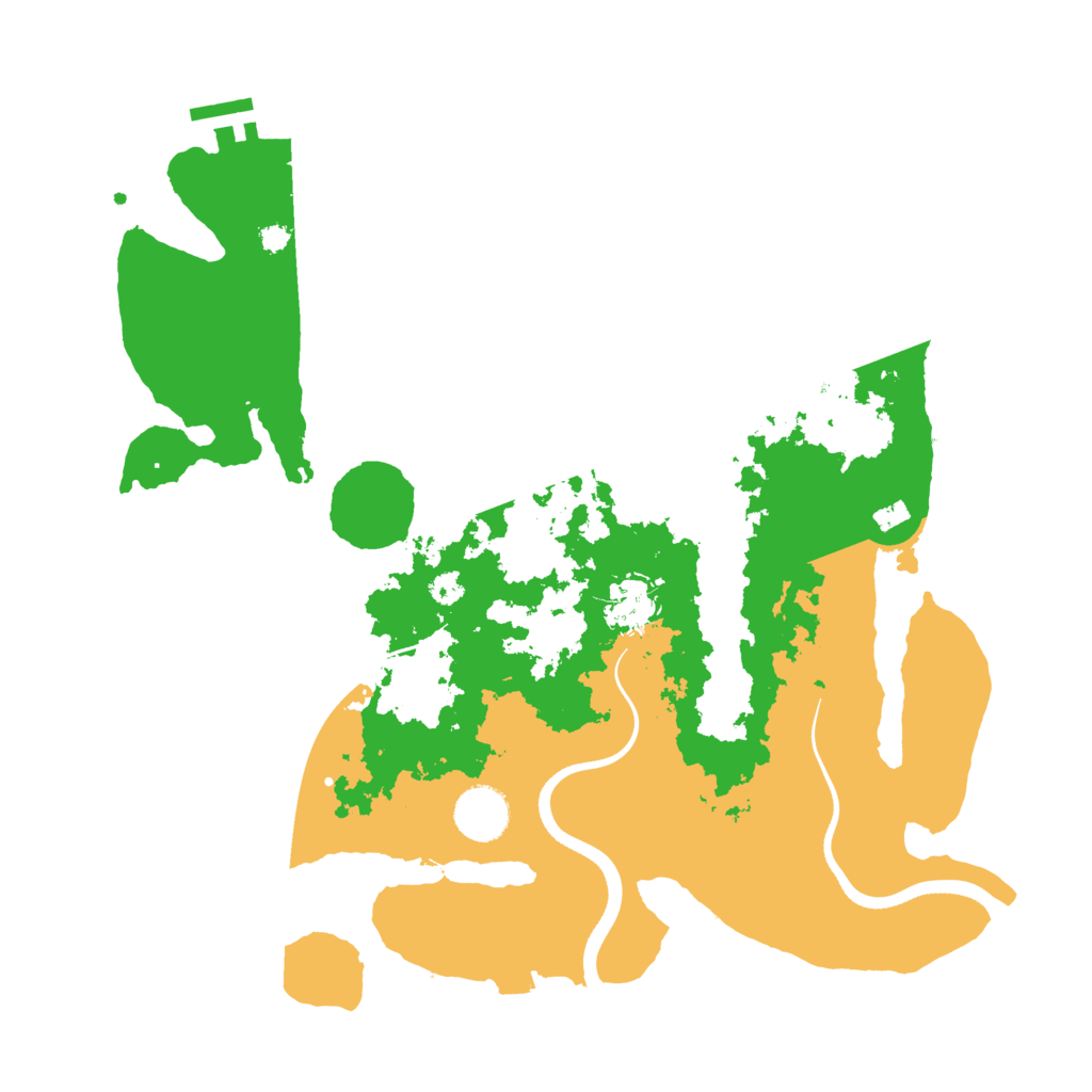 Biome Rust Map: Procedural Map, Size: 3500, Seed: 45652