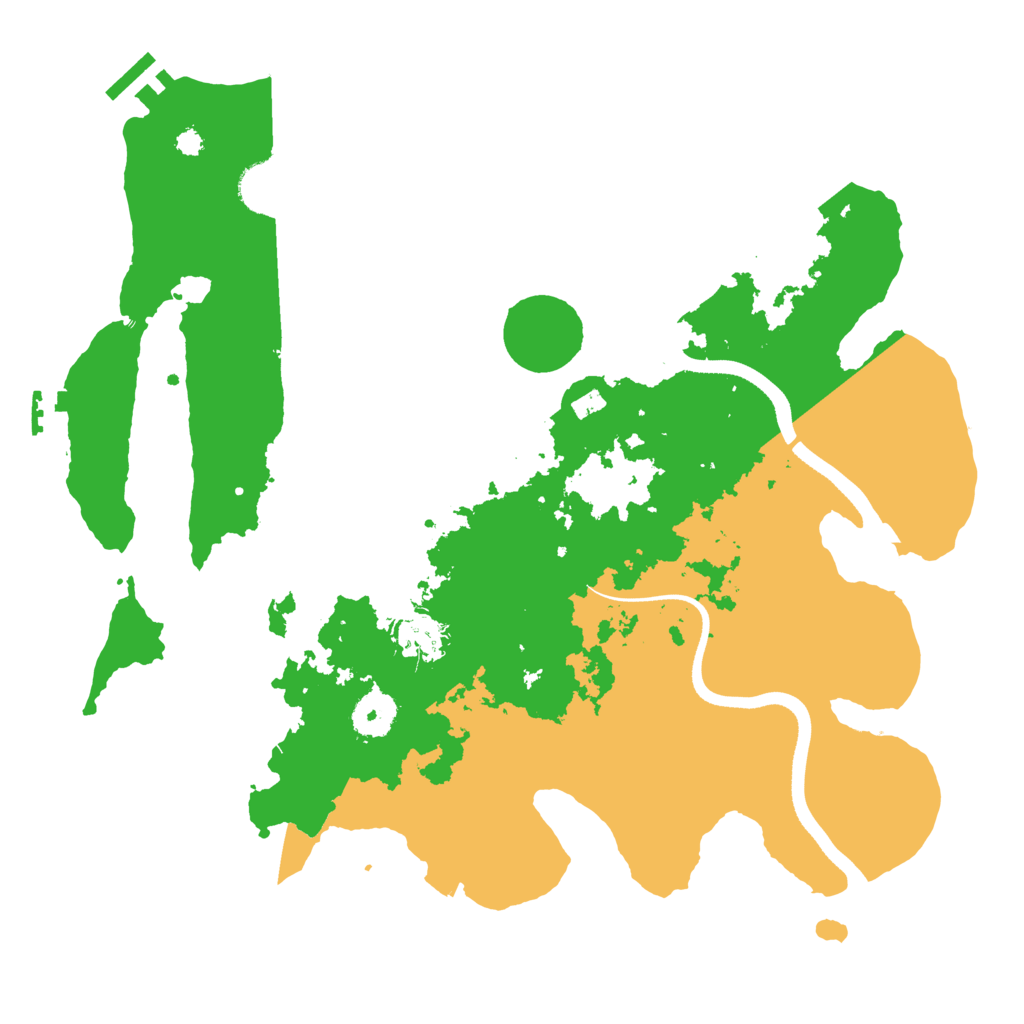 Biome Rust Map: Procedural Map, Size: 3500, Seed: 1786493115