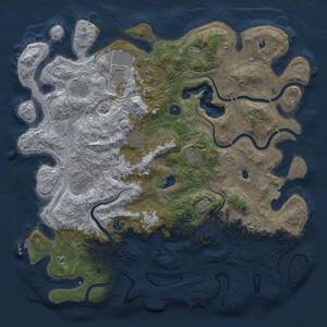 Thumbnail Rust Map: Procedural Map, Size: 4500, Seed: 1999215936, 15 Monuments