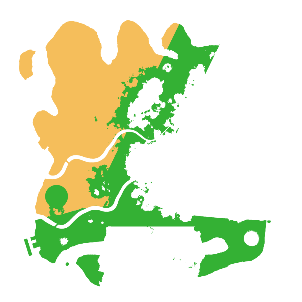 Biome Rust Map: Procedural Map, Size: 3500, Seed: 384267418
