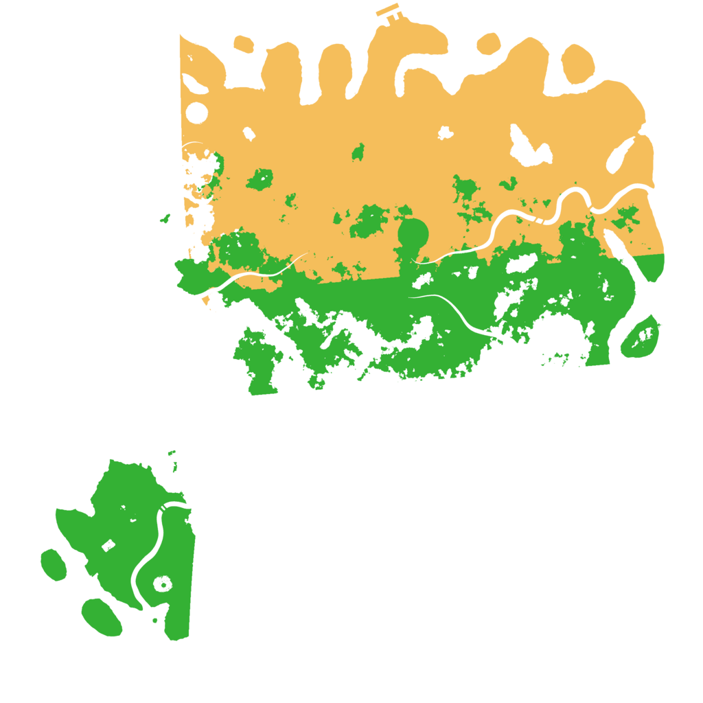 Biome Rust Map: Procedural Map, Size: 6000, Seed: 18967979