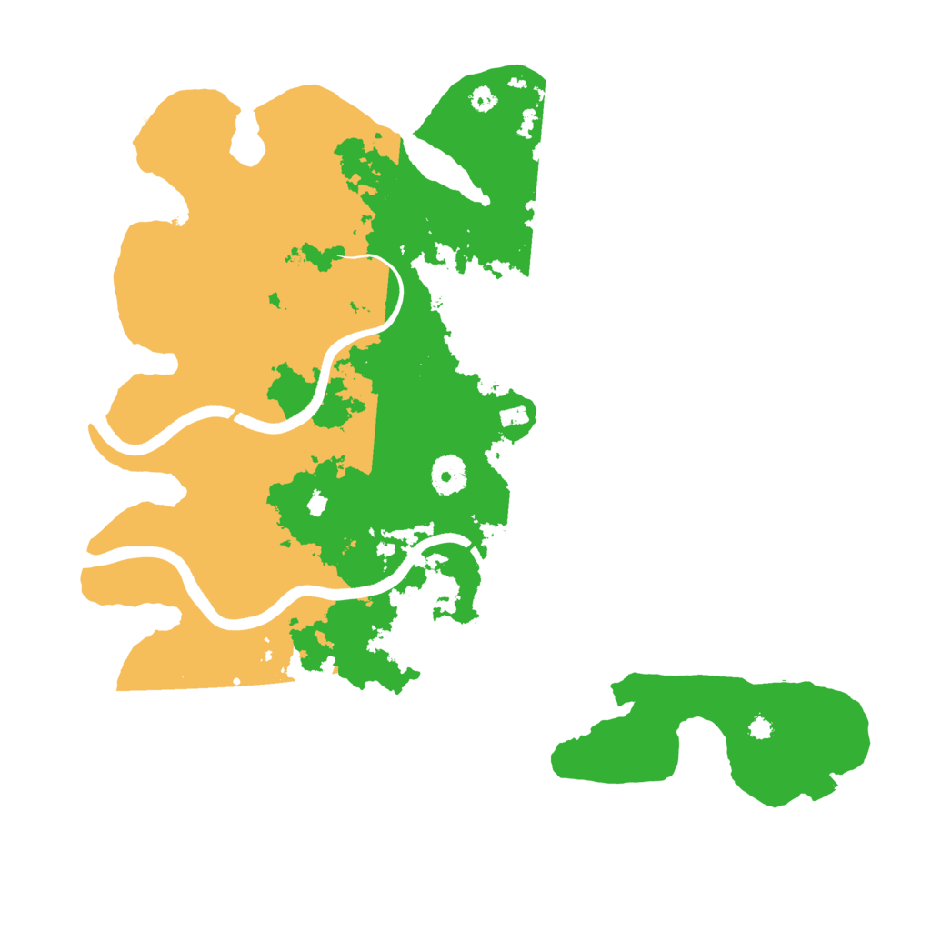Biome Rust Map: Procedural Map, Size: 3700, Seed: 646437221
