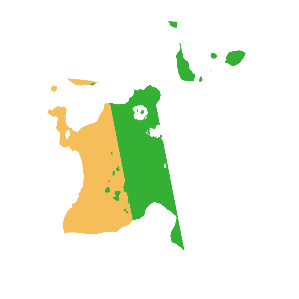 Biome Rust Map: Procedural Map, Size: 2000, Seed: 287561359