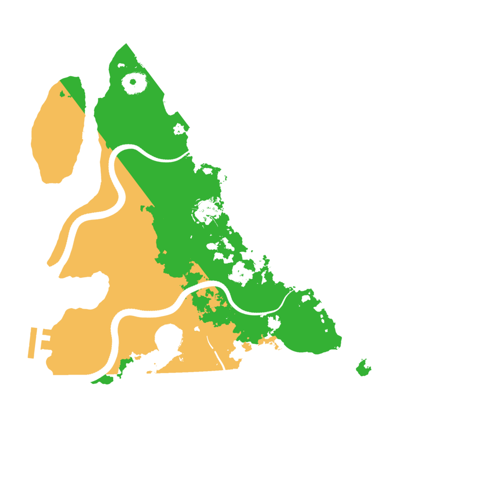 Biome Rust Map: Procedural Map, Size: 3300, Seed: 43938529