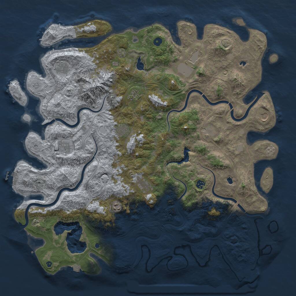 Rust Map: Procedural Map, Size: 5200, Seed: 260302202, 17 Monuments