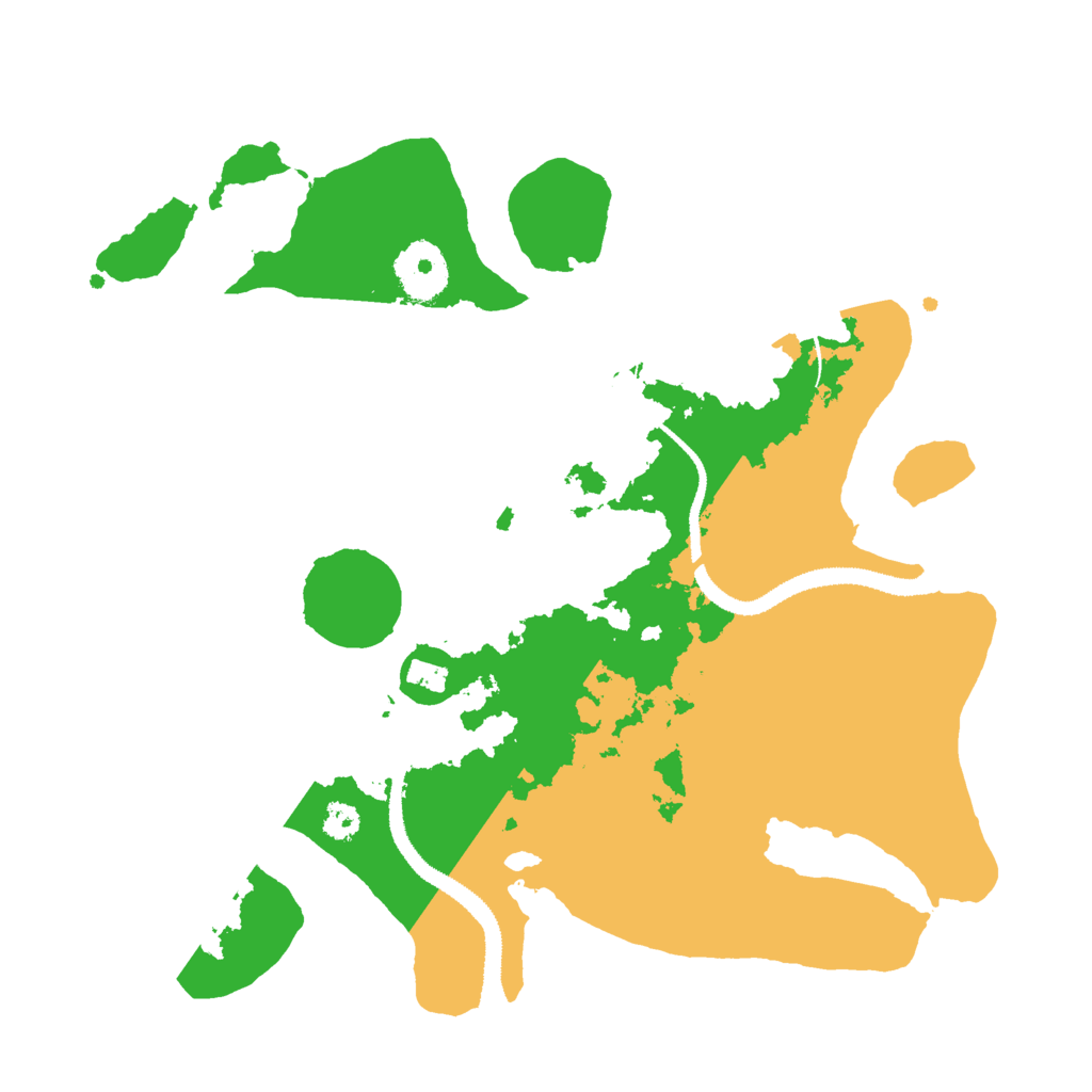 Biome Rust Map: Procedural Map, Size: 3000, Seed: 35462